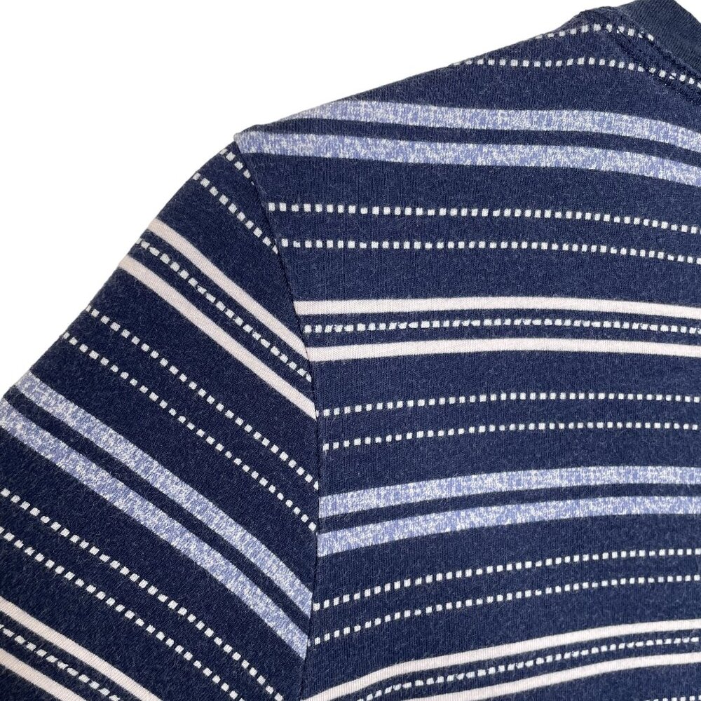 Lucky Brand Navy Striped T-Shirt Dress, L - Picture 5 of 7